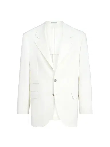 Brunello Cucinelli Men's Linen, Virgin Wool and Mohair Gabardine Tailor Blazer - Panama | Thumbnail 2 Brunello Cucinelli Men's Linen, Virgin Wool and Mohair Gabardine Tailor Blazer - Panama | Thumbnail 2