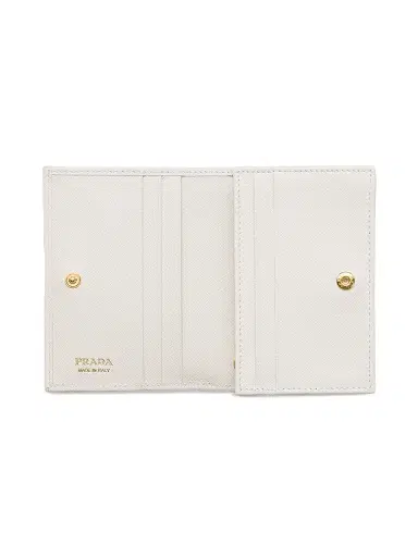 Prada Women's Small Saffiano Leather Wallet - Light Beige | Thumbnail 3 Prada Women's Small Saffiano Leather Wallet - Light Beige | Thumbnail 3