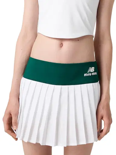 Miu Miu Women's New Balance X with Coco Gauff Stretch Technical Jersey Pleated Miniskirt | Thumbnail 5 Miu Miu Women's New Balance X with Coco Gauff Stretch Technical Jersey Pleated Miniskirt | Thumbnail 5