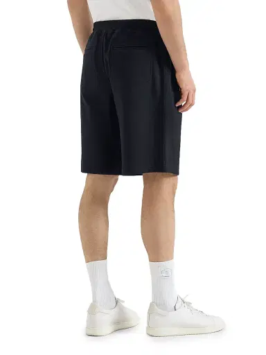 Brunello Cucinelli Men's Techno Cotton French Terry Bermuda Shorts - Black | Thumbnail 4 Brunello Cucinelli Men's Techno Cotton French Terry Bermuda Shorts - Black | Thumbnail 4