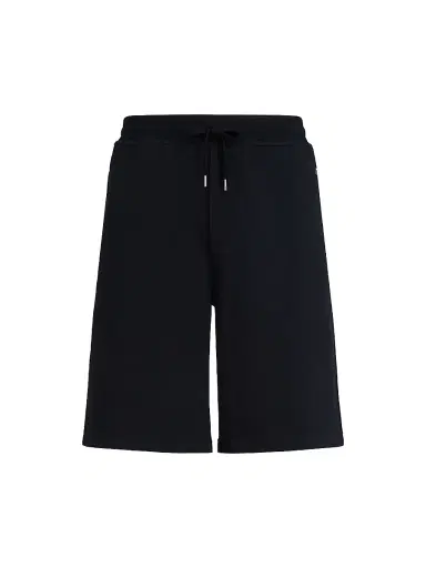 Brunello Cucinelli Men's Techno Cotton French Terry Bermuda Shorts - Black | Thumbnail 1 Brunello Cucinelli Men's Techno Cotton French Terry Bermuda Shorts - Black | Thumbnail 1