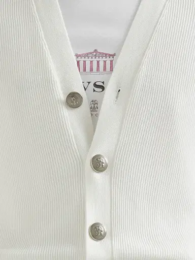Brunello Cucinelli Men's Cotton English Rib Cardigan with Raglan Sleeves | Thumbnail 4 Brunello Cucinelli Men's Cotton English Rib Cardigan with Raglan Sleeves | Thumbnail 4