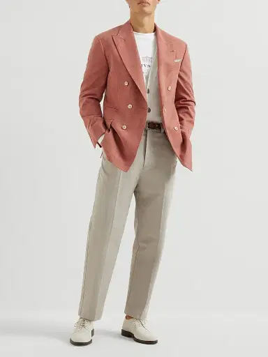 Brunello Cucinelli Men's Cotton English Rib Cardigan with Raglan Sleeves | Thumbnail 6 Brunello Cucinelli Men's Cotton English Rib Cardigan with Raglan Sleeves | Thumbnail 6