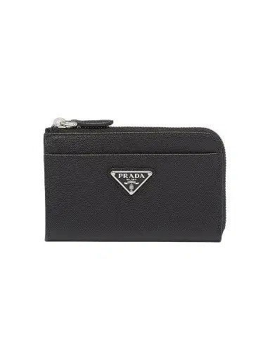 Prada Women's Saffiano Keychain Card Case | Thumbnail 1 Prada Women's Saffiano Keychain Card Case | Thumbnail 1