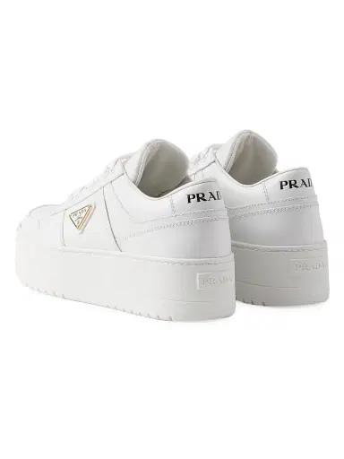 Prada Women's Downtown Bold Leather Sneakers | Thumbnail 3 Prada Women's Downtown Bold Leather Sneakers | Thumbnail 3
