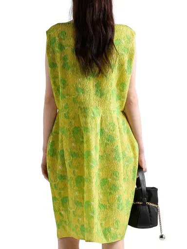 Prada Women's Floral Print Cloquet Dress - Yellow | Thumbnail 3 Prada Women's Floral Print Cloquet Dress - Yellow | Thumbnail 3