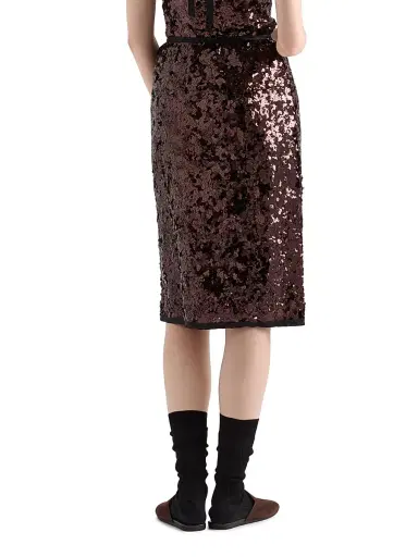 Prada Women's Embroidered Sequin Skirt - Purple | Thumbnail 3 Prada Women's Embroidered Sequin Skirt - Purple | Thumbnail 3