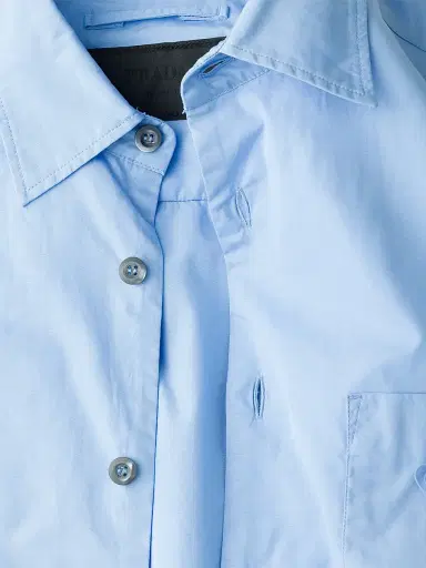 Prada Men's Cotton Shirt - Sky Blue | Thumbnail 6 Prada Men's Cotton Shirt - Sky Blue | Thumbnail 6