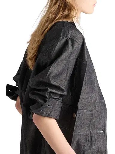 Prada Women's Chambray Jacket - Blue | Thumbnail 5 Prada Women's Chambray Jacket - Blue | Thumbnail 5