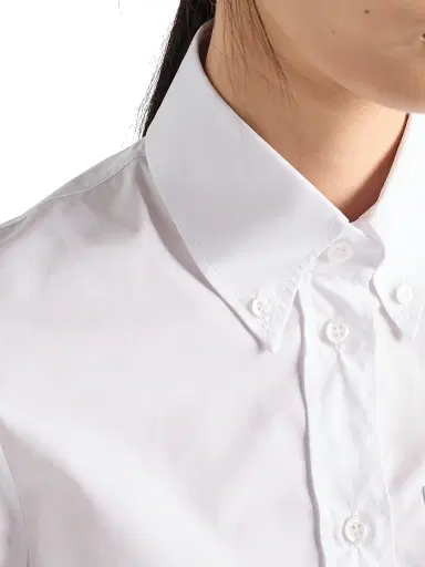 Prada Women's Poplin Shirt - White - Size 10 | Thumbnail 6 Prada Women's Poplin Shirt - White - Size 10 | Thumbnail 6