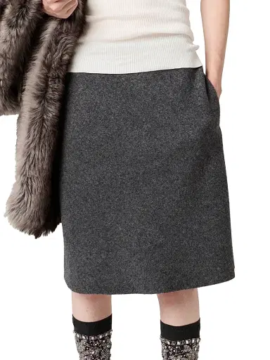 Miu Miu Women's Shetland Wool Skirt | Thumbnail 2 Miu Miu Women's Shetland Wool Skirt | Thumbnail 2