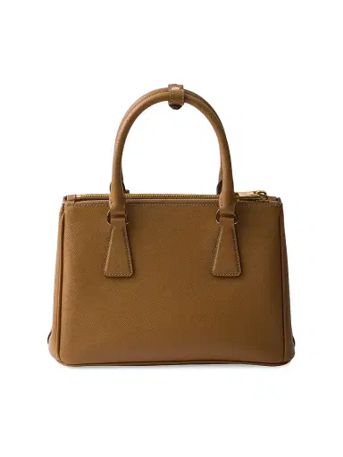Prada Women's Small Galleria Saffiano Leather Top Handle Bag - Medium Brown | Thumbnail 5 Prada Women's Small Galleria Saffiano Leather Top Handle Bag - Medium Brown | Thumbnail 5