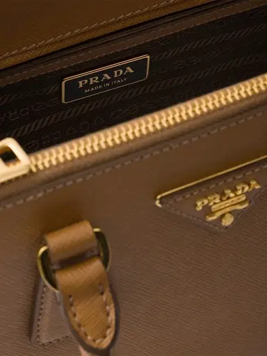 Prada Women's Small Galleria Saffiano Leather Top Handle Bag - Medium Brown | Thumbnail 7 Prada Women's Small Galleria Saffiano Leather Top Handle Bag - Medium Brown | Thumbnail 7