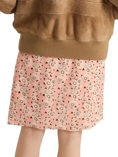 Prada Women's Floral Print Georgette Skirt - Pink | Thumbnail 3 Prada Women's Floral Print Georgette Skirt - Pink | Thumbnail 3