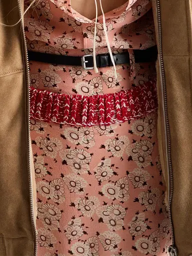 Prada Women's Floral Print Georgette Skirt - Pink | Thumbnail 5 Prada Women's Floral Print Georgette Skirt - Pink | Thumbnail 5