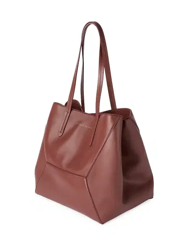 Brunello Cucinelli Women's Duo Tote Bag in Calfskin with Monili - Red | Thumbnail 4 Brunello Cucinelli Women's Duo Tote Bag in Calfskin with Monili - Red | Thumbnail 4