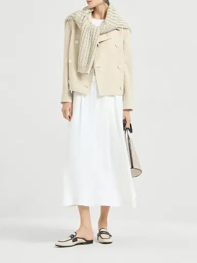 Brunello Cucinelli Women's Linen Dazzling Cable Openwork Sweater - Beige | Thumbnail 6 Brunello Cucinelli Women's Linen Dazzling Cable Openwork Sweater - Beige | Thumbnail 6