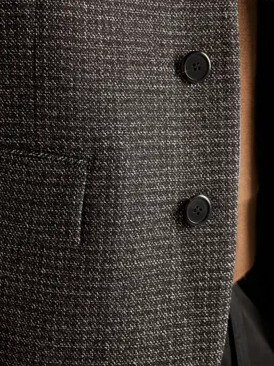 Prada Men's Single-Breasted Wool Jacket - Black | Thumbnail 5 Prada Men's Single-Breasted Wool Jacket - Black | Thumbnail 5