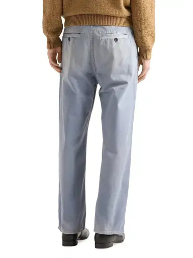 Prada Men's Washed Gabardine Jeans - Blue | Thumbnail 4 Prada Men's Washed Gabardine Jeans - Blue | Thumbnail 4
