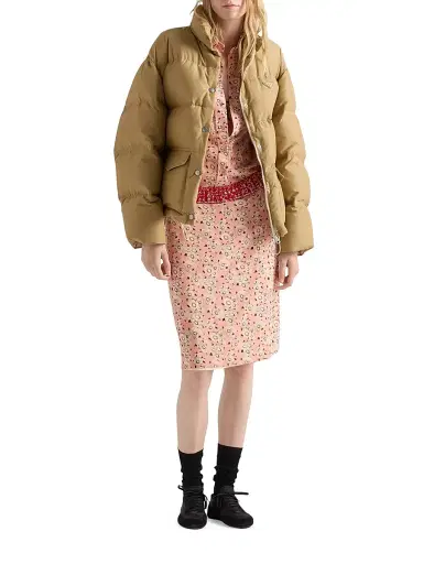 Prada Women's Medium Weight Technical Fabric Down Jacket | Thumbnail 6 Prada Women's Medium Weight Technical Fabric Down Jacket | Thumbnail 6