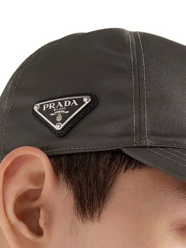 Prada Men's Re-Nylon Baseball Cap - Grey Green - Size XL | Thumbnail 2 Prada Men's Re-Nylon Baseball Cap - Grey Green - Size XL | Thumbnail 2