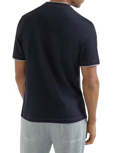 Brunello Cucinelli Men's Cotton Jersey Crew-Neck T-Shirt | Thumbnail 3 Brunello Cucinelli Men's Cotton Jersey Crew-Neck T-Shirt | Thumbnail 3
