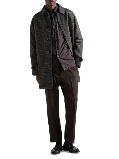 Prada Men's Light Re-Nylon Shirt - Black | Thumbnail 2 Prada Men's Light Re-Nylon Shirt - Black | Thumbnail 2