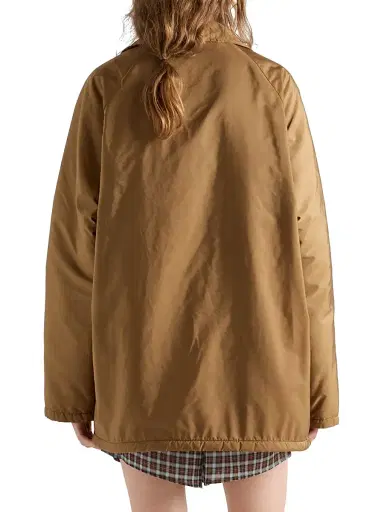 Prada Women's Lightweight Re-Nylon Blouson Jacket - Brown | Thumbnail 4 Prada Women's Lightweight Re-Nylon Blouson Jacket - Brown | Thumbnail 4