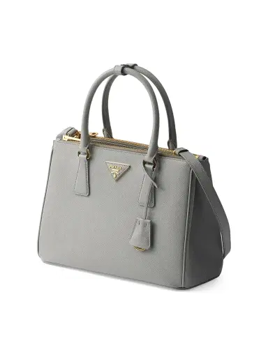 Prada Women's Galleria Saffiano Leather Top Handle Bag Grey | Thumbnail 2 Prada Women's Galleria Saffiano Leather Top Handle Bag Grey | Thumbnail 2