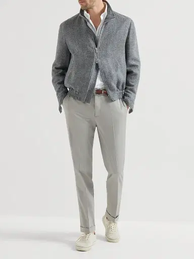 Brunello Cucinelli Men's Garment Dyed Italian Fit Trousers | Thumbnail 6 Brunello Cucinelli Men's Garment Dyed Italian Fit Trousers | Thumbnail 6