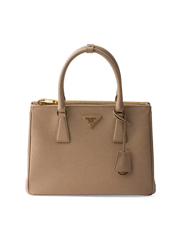 Women's Galleria Saffiano Leather Top Handle Bag - Light Beige Women's Galleria Saffiano Leather Top Handle Bag - Light Beige