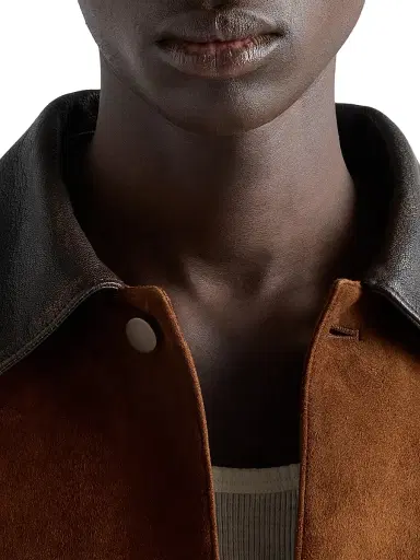Prada Men's Suede Caban Jacket - Brown - Size 44 | Thumbnail 5 Prada Men's Suede Caban Jacket - Brown - Size 44 | Thumbnail 5