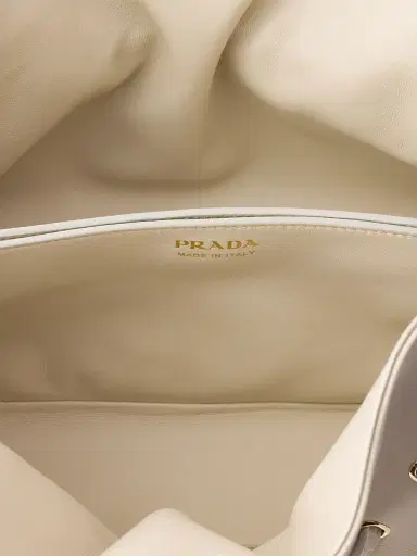 Prada Women's Small Dada Nappa Leather Shoulder Bag - Beige Khaki | Thumbnail 7 Prada Women's Small Dada Nappa Leather Shoulder Bag - Beige Khaki | Thumbnail 7