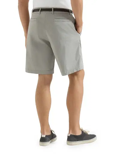 Brunello Cucinelli Men's Bermuda Shorts in American Pima Cotton Comfort Gabardine | Thumbnail 4 Brunello Cucinelli Men's Bermuda Shorts in American Pima Cotton Comfort Gabardine | Thumbnail 4
