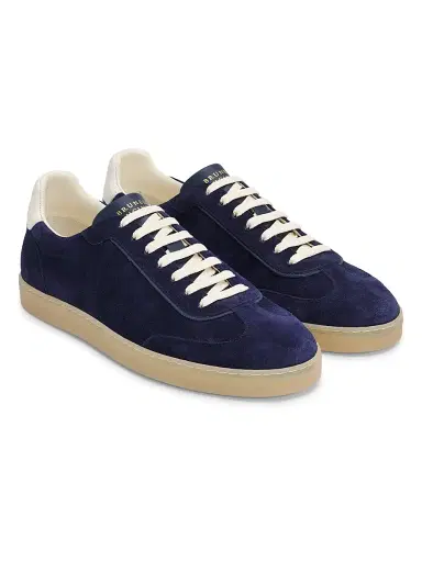 Brunello Cucinelli Men's Suede Low-Top Sneakers | Thumbnail 2 Brunello Cucinelli Men's Suede Low-Top Sneakers | Thumbnail 2