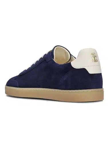 Brunello Cucinelli Men's Suede Low-Top Sneakers | Thumbnail 3 Brunello Cucinelli Men's Suede Low-Top Sneakers | Thumbnail 3