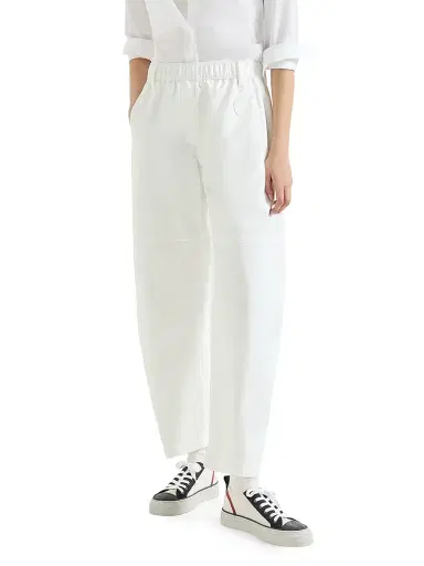 Brunello Cucinelli Women's Nylon Ergonomic Track Trousers | Thumbnail 2 Brunello Cucinelli Women's Nylon Ergonomic Track Trousers | Thumbnail 2