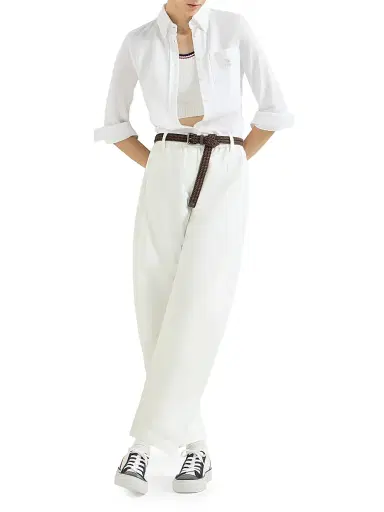 Brunello Cucinelli Women's Nylon Ergonomic Track Trousers | Thumbnail 5 Brunello Cucinelli Women's Nylon Ergonomic Track Trousers | Thumbnail 5