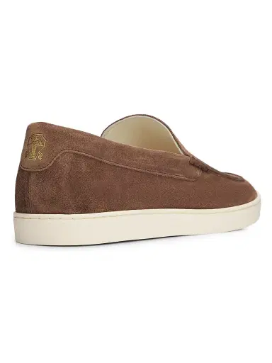 Brunello Cucinelli Men's Herringbone Suede Loafers | Thumbnail 3 Brunello Cucinelli Men's Herringbone Suede Loafers | Thumbnail 3