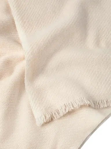 Brunello Cucinelli Men's Cashmere Diagonal Scarf - Sand | Thumbnail 3 Brunello Cucinelli Men's Cashmere Diagonal Scarf - Sand | Thumbnail 3