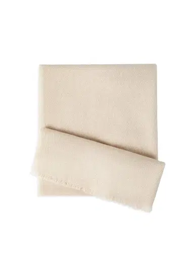 Brunello Cucinelli Men's Cashmere Diagonal Scarf - Sand | Thumbnail 1 Brunello Cucinelli Men's Cashmere Diagonal Scarf - Sand | Thumbnail 1