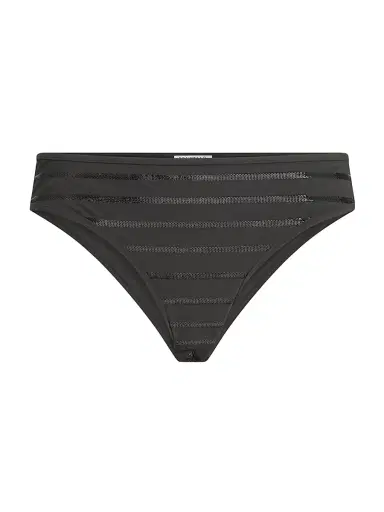 Brunello Cucinelli Women's Dazzling Stripes Bikini Bottoms in Techno Jersey with Monili | Thumbnail 2 Brunello Cucinelli Women's Dazzling Stripes Bikini Bottoms in Techno Jersey with Monili | Thumbnail 2