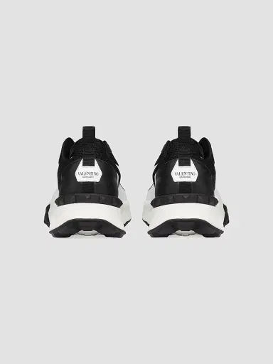 Valentino Garavani Men's True Act Low Top Sneakers in Mesh and Rubberized Fabric - Black | Thumbnail 3 Valentino Garavani Men's True Act Low Top Sneakers in Mesh and Rubberized Fabric - Black | Thumbnail 3