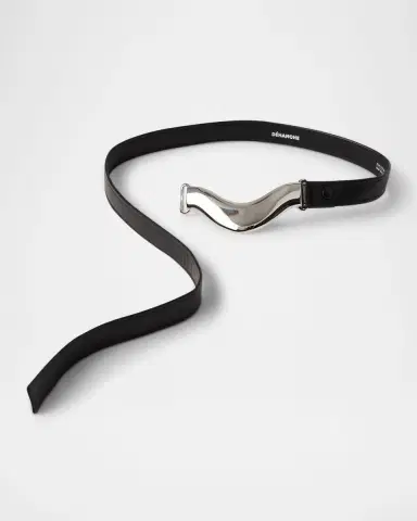 Déhanche Brancusi Metal Leather Belt | Thumbnail 3 Déhanche Brancusi Metal Leather Belt | Thumbnail 3