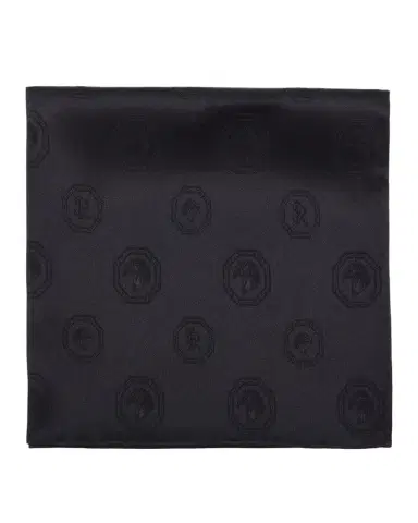 Stefano Ricci Men's Tonal Jacquard Logo Silk Pocket Square | Thumbnail 1 Stefano Ricci Men's Tonal Jacquard Logo Silk Pocket Square | Thumbnail 1