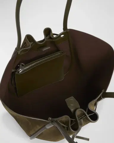 Proenza Schouler Large Ruched Tote in Soft Suede | Thumbnail 3 Proenza Schouler Large Ruched Tote in Soft Suede | Thumbnail 3
