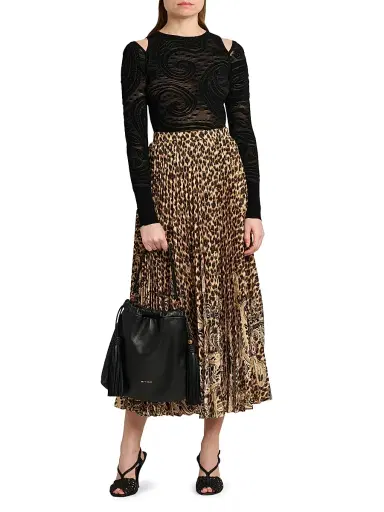 Etro Women's Kalispera Leather Shoulder Bag - Black | Thumbnail 2 Etro Women's Kalispera Leather Shoulder Bag - Black | Thumbnail 2