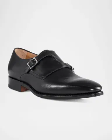 Paul Stuart Men 's Samson Leather Monk Strap Loafers | Thumbnail 2 Paul Stuart Men 's Samson Leather Monk Strap Loafers | Thumbnail 2