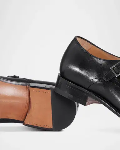 Paul Stuart Men 's Samson Leather Monk Strap Loafers | Thumbnail 5 Paul Stuart Men 's Samson Leather Monk Strap Loafers | Thumbnail 5