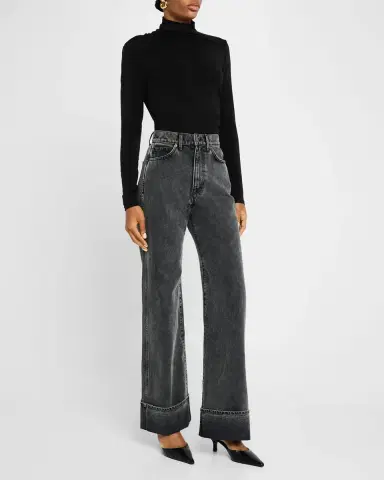 Veronica Beard Mylie Gathered Turtleneck Top | Thumbnail 2 Veronica Beard Mylie Gathered Turtleneck Top | Thumbnail 2